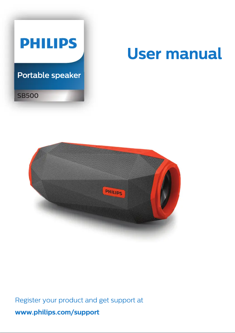 Image de la première page du manuel de l'appareil SB500B