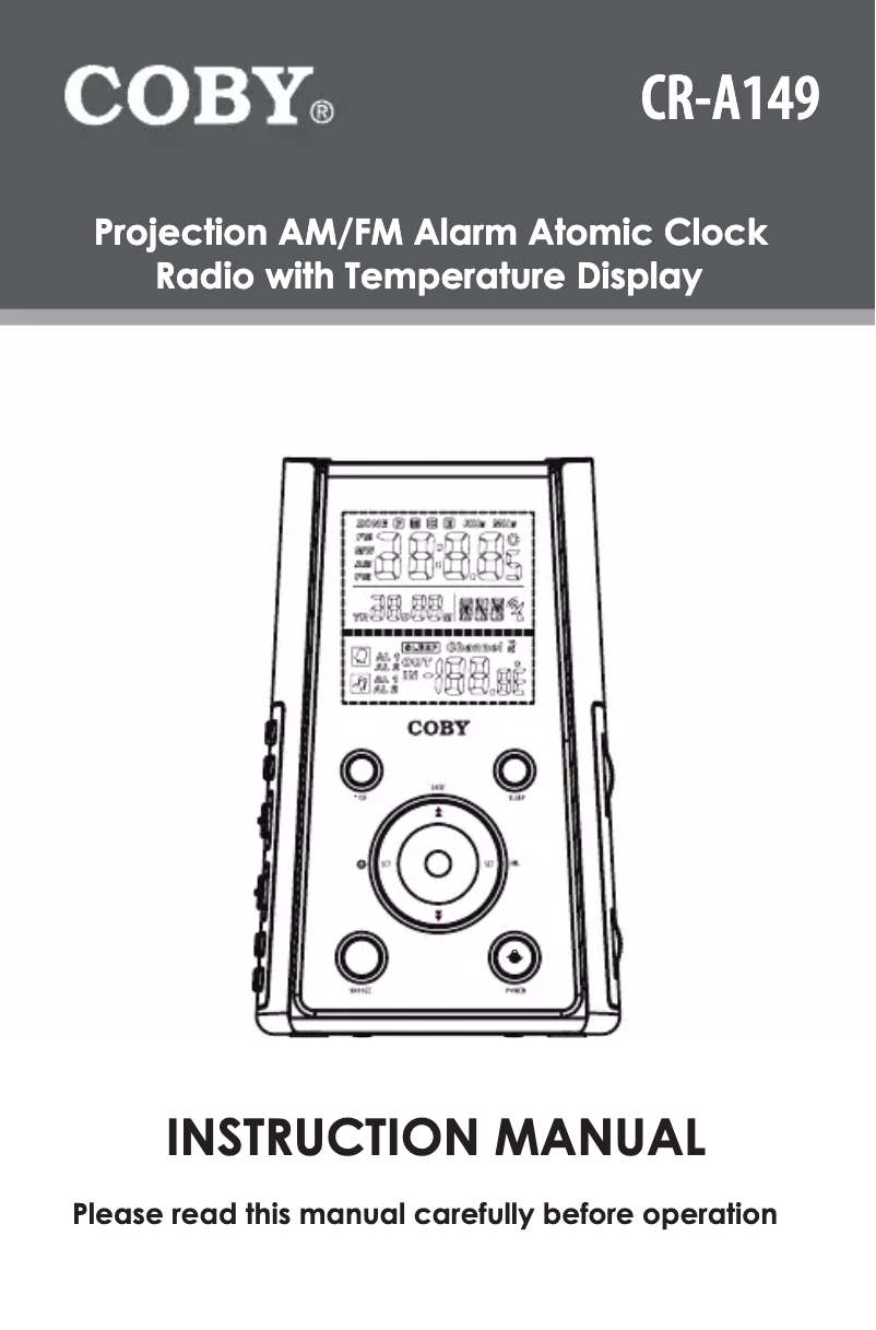 Image de la première page du manuel de l'appareil CR-A149