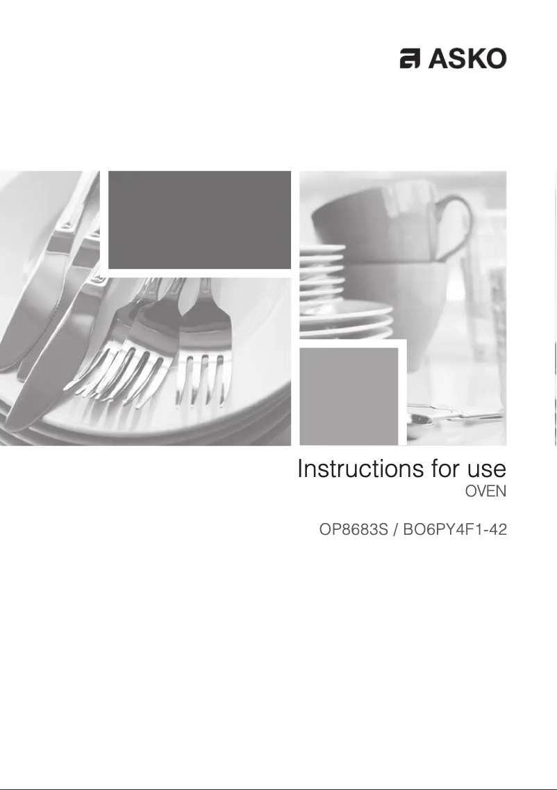 Page 1 de la notice Manuel utilisateur Asko OP8683S