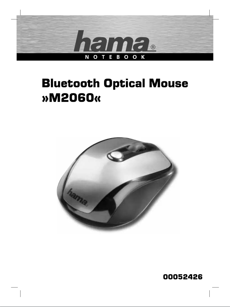 Page n°1 - Manuel utilisateur Hama M2060