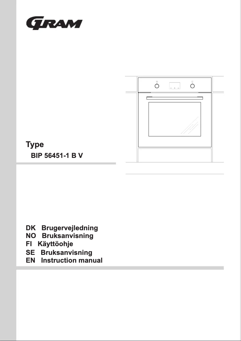 Page 1 de la notice Manuel utilisateur Gram BIP 56451-1 B V