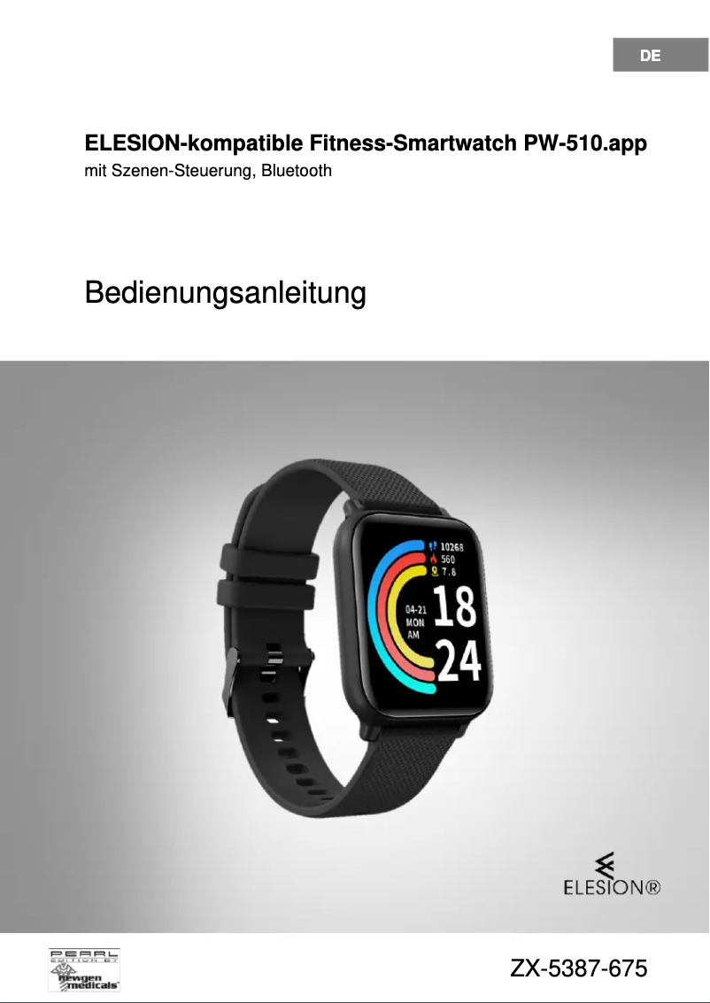 Image de la première page du manuel de l'appareil PW-510.app