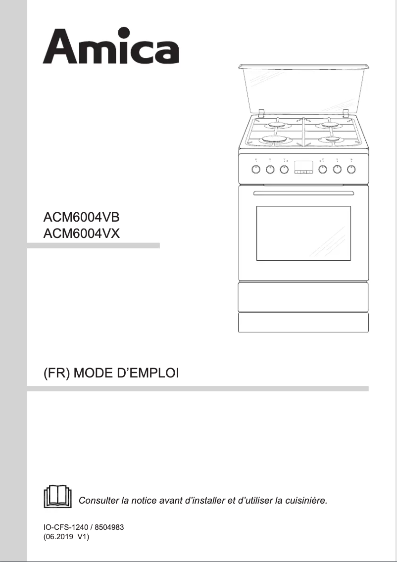Page 1 of the manual User Manual Amica ACM6004VX