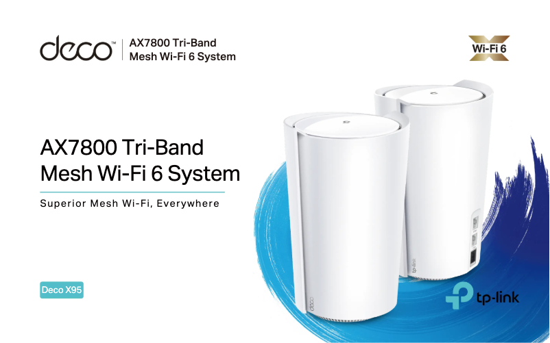 Page n°1 - Fiche technique TP-Link Deco X95