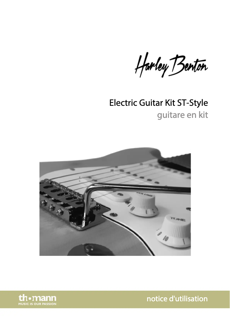 Page 1 de la notice Manuel utilisateur Harley Benton ST-Style