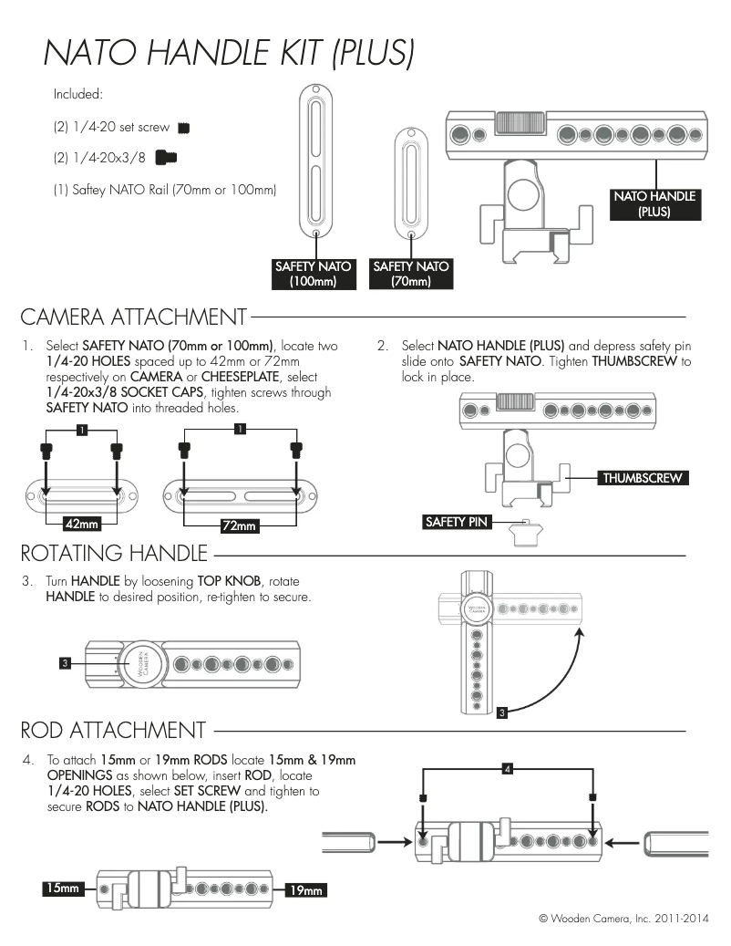 Page n°1 - Manuel utilisateur Wooden Camera 175600