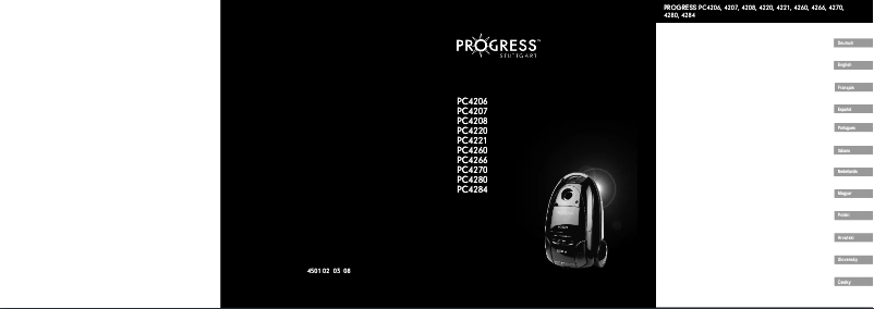 Page 1 de la notice Manuel utilisateur Progress PC4270