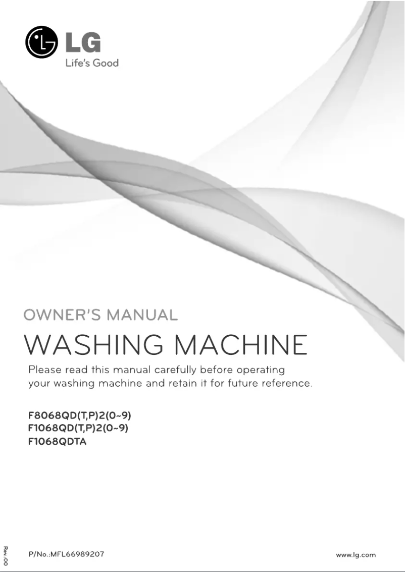 Image de la première page du manuel de l'appareil F1068QDTA