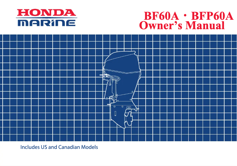 Page 1 de la notice Manuel utilisateur Honda BF60A (2012)