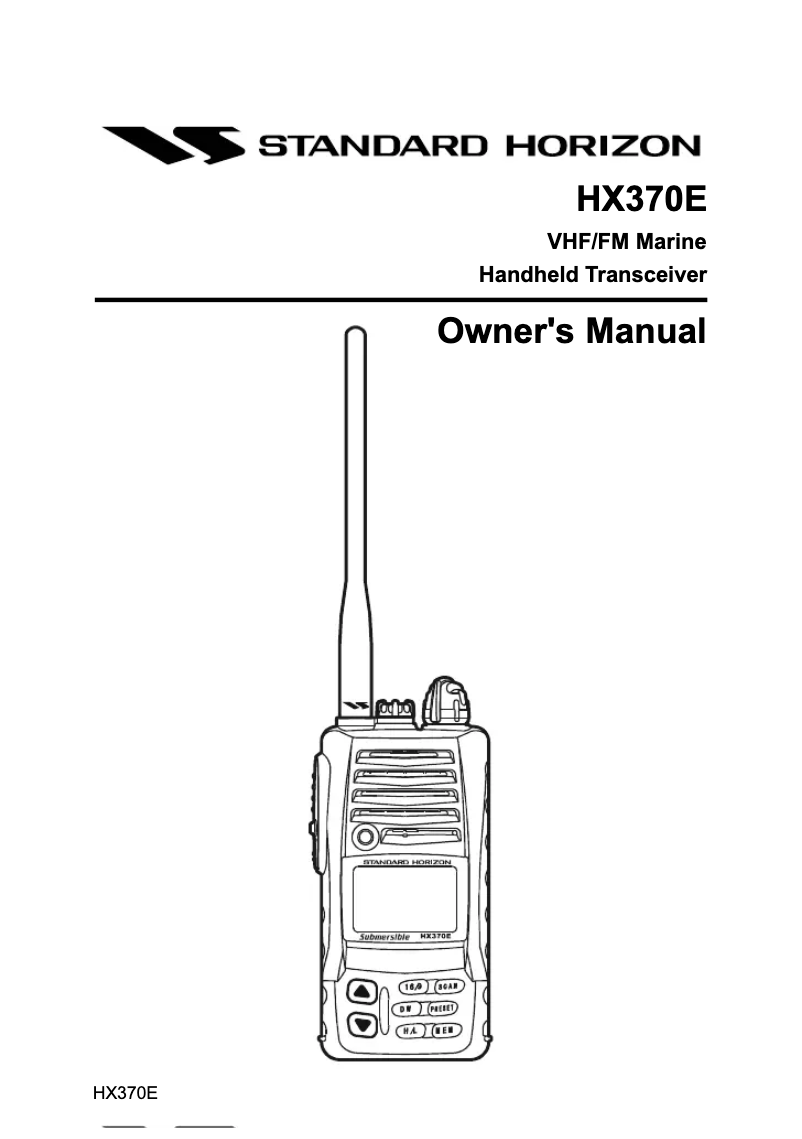 Imagen de la primera página del manual del dispositivo HX370E
