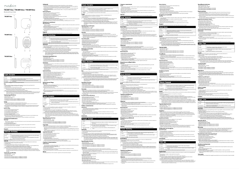 Image de la première page du manuel de l'appareil TRCKBT10BK