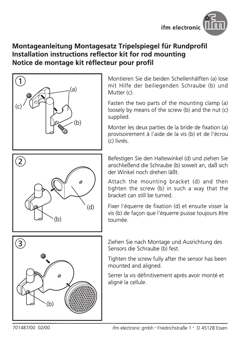 Page 1 de la notice Manuel utilisateur IFM E20913