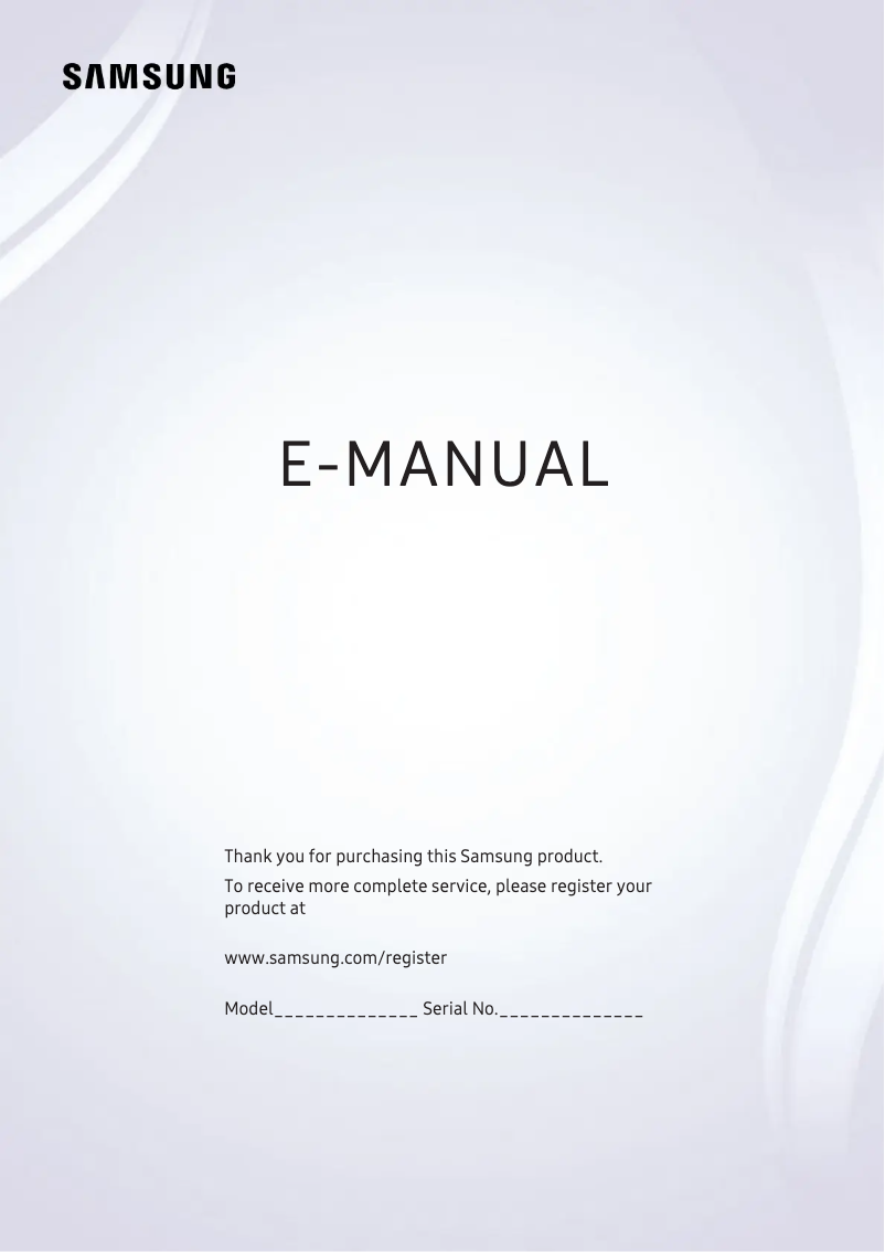 Image de la première page du manuel de l'appareil UA43K5300BR