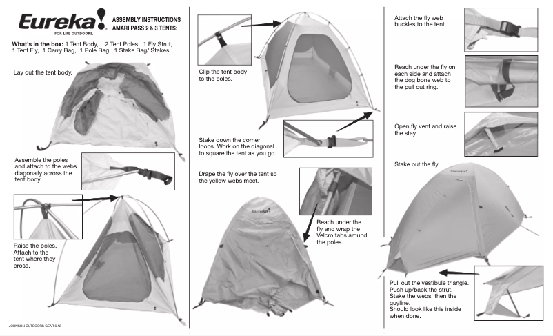 Page n°1 - Manuel utilisateur Eureka Amari Pass 2