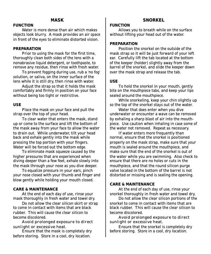 Página 1 del manual Manual de usuario Oceanic Arid