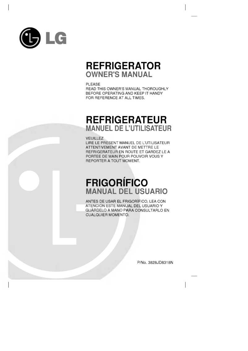 Page 1 de la notice Manuel utilisateur LG GC-131SN