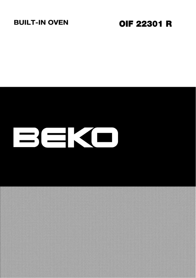 Page n°1 - Manuel utilisateur Beko OIF22301XR