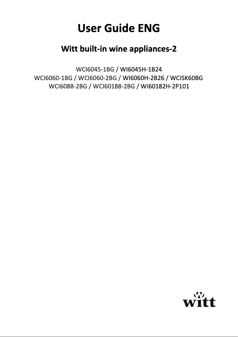 Page n°1 - Manuel utilisateur Ecotronic WI6045T-1B24
