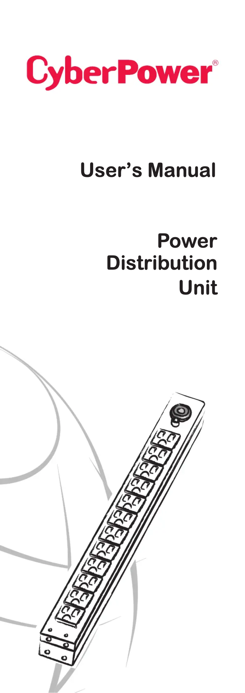 Page n°1 - Manuel utilisateur CyberPower PDU15MV32F