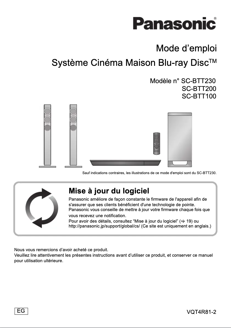 Imagen de la primera página del manual del dispositivo SC-BTT200
