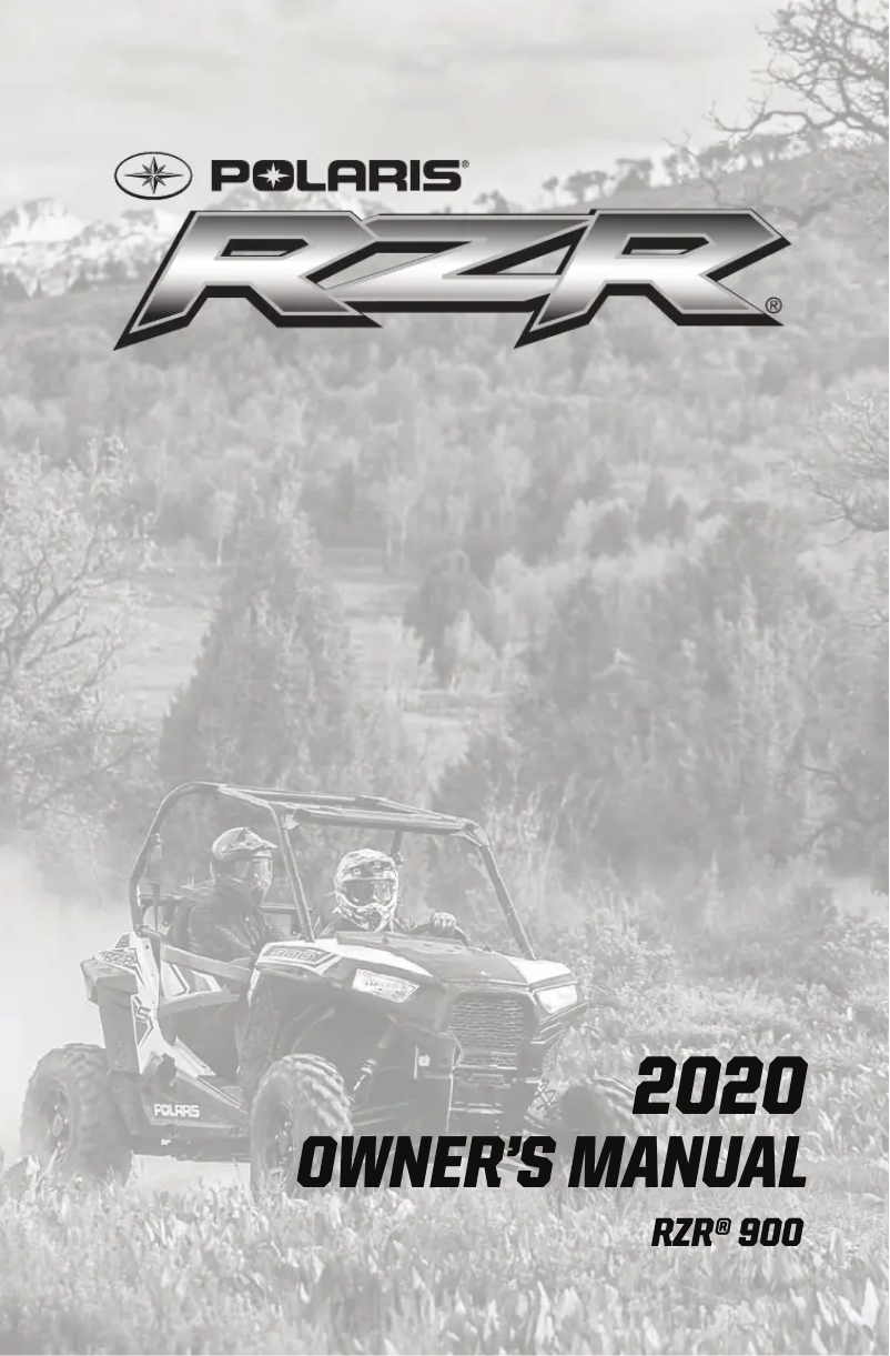 Page n°1 - Manuel utilisateur Polaris RZR Trail 900 FOX Edition (2020)