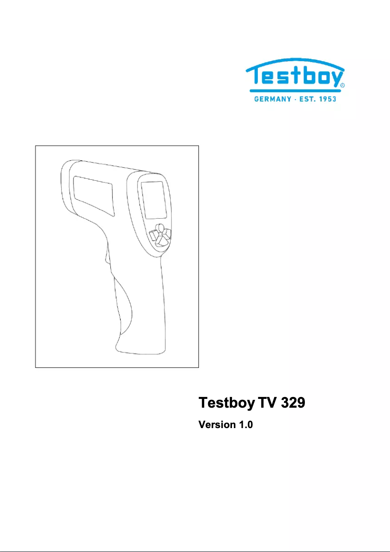 Página 1 del manual Manual de usuario Testboy TV 329