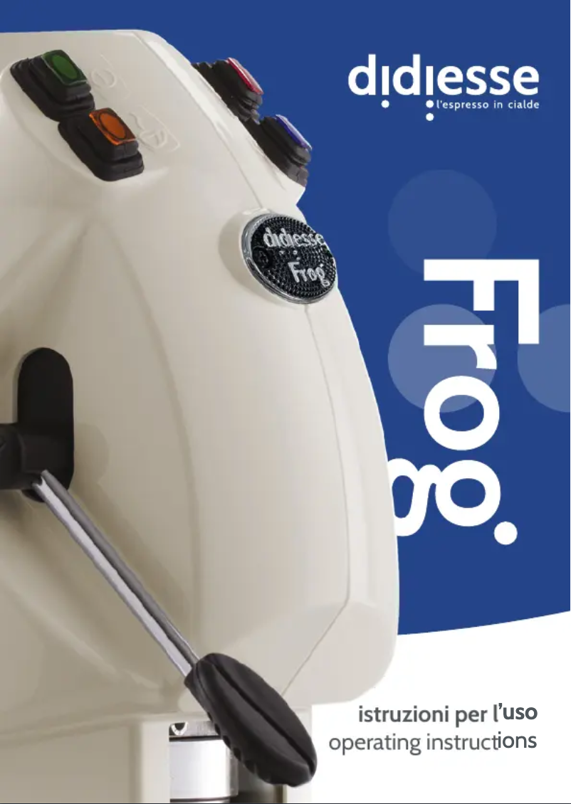 Page 1 de la notice Manuel utilisateur Didiesse Frog