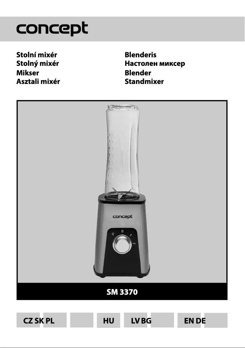 Image de la première page du manuel de l'appareil SM-3370