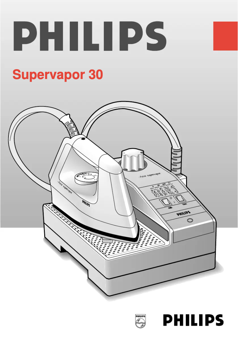 Page 1 of the manual User Manual Philips Supervapor 30 HI900