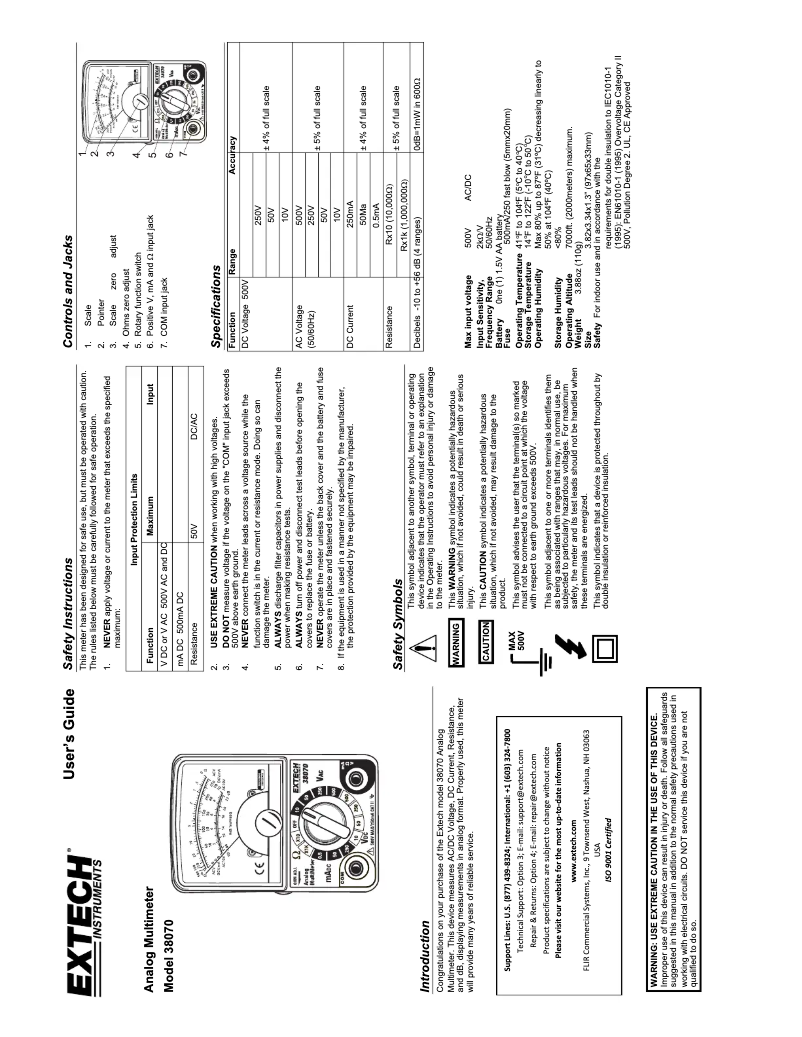 Image de la première page du manuel de l'appareil 38070