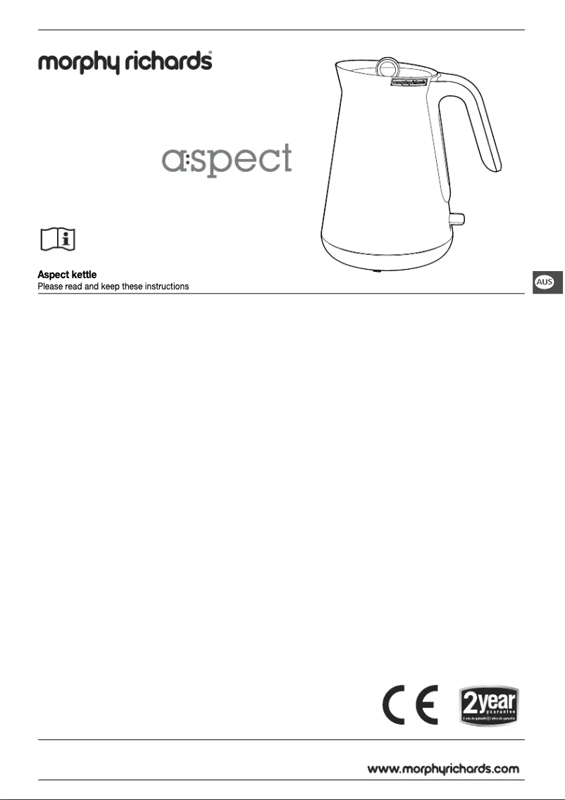 Image de la première page du manuel de l'appareil Aspect 100002