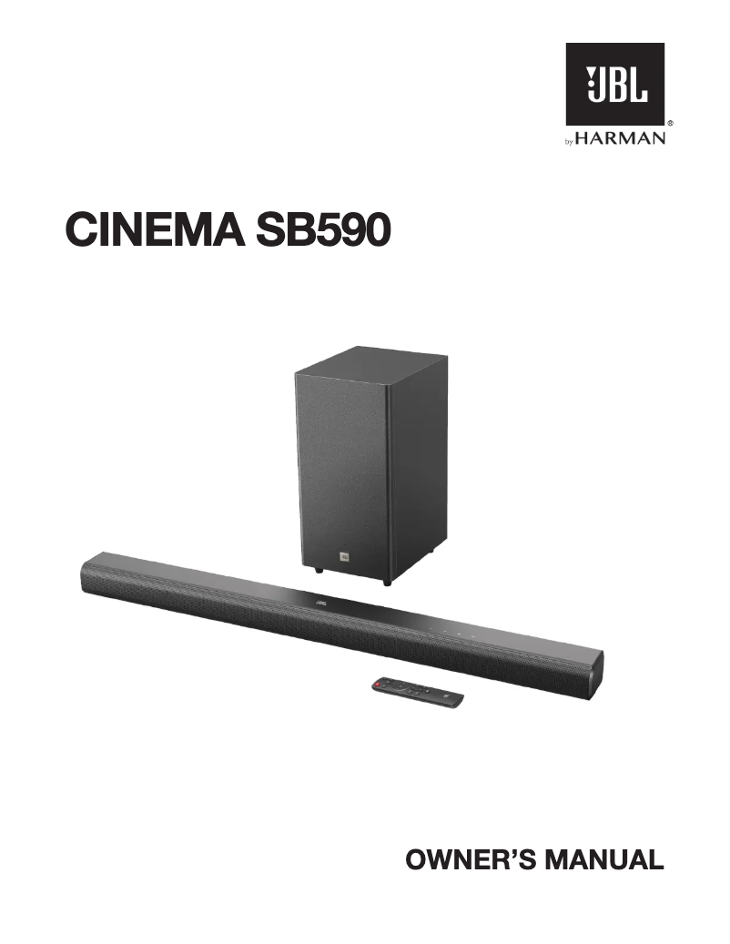 Image de la première page du manuel de l'appareil Cinema SB590