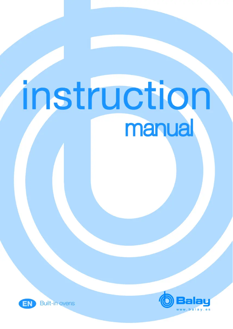 Página 1 del manual Manual de usuario Balay 3HB545X