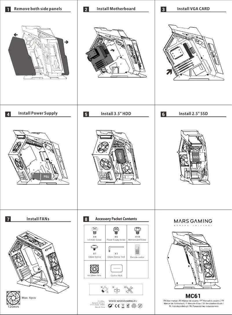 Página 1 del manual Manual de usuario Mars Gaming MC61