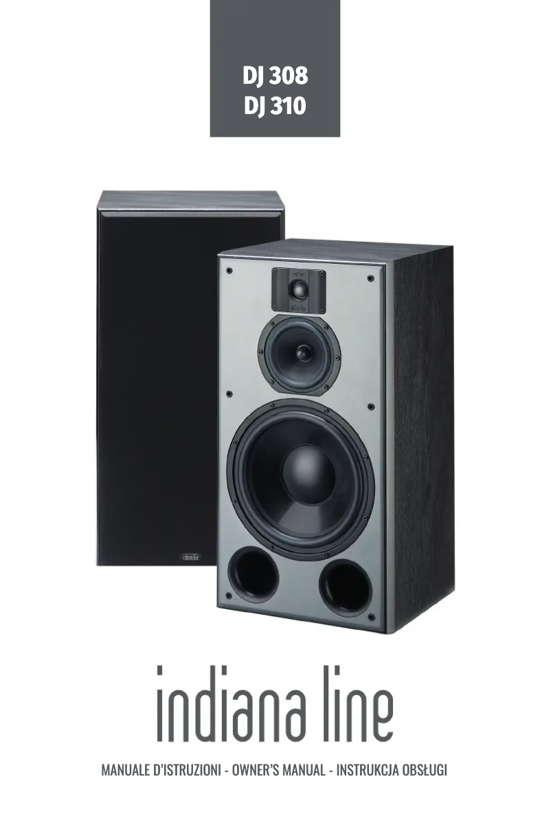 Page 1 de la notice Manuel utilisateur Indiana Line DJ 310