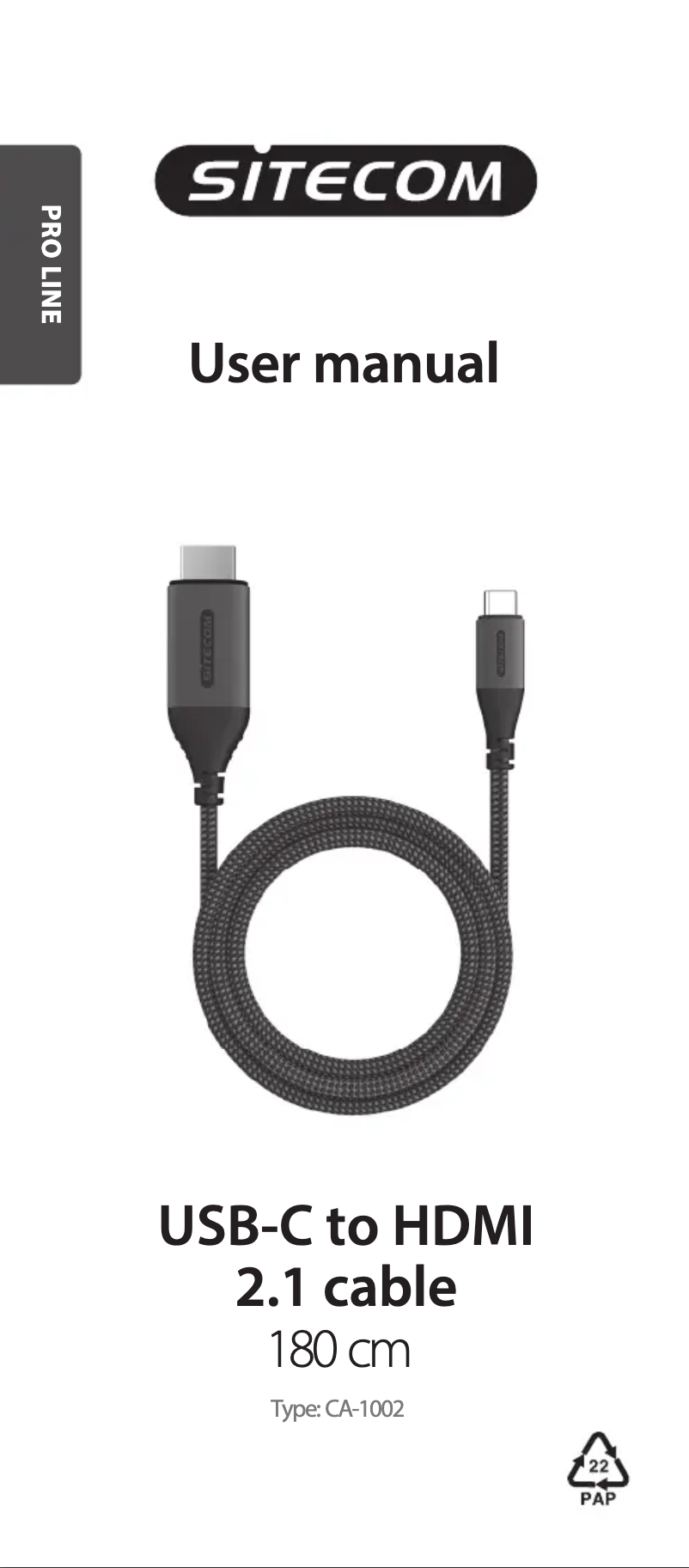 Page 1 de la notice Manuel utilisateur Sitecom CA-1002