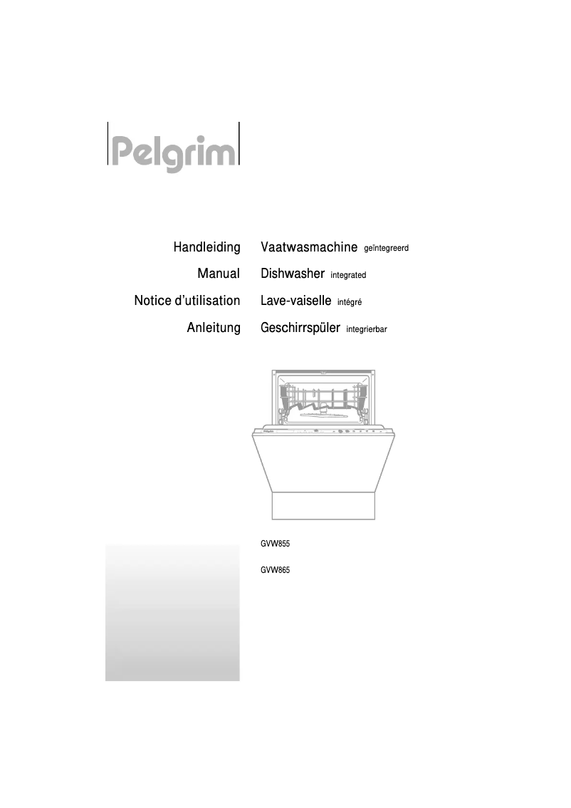 Page 1 de la notice Manuel utilisateur Pelgrim GVW855