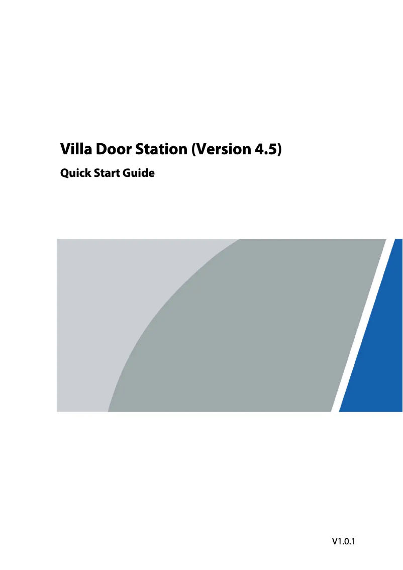 Página 1 del manual Guía de inicio rápido Dahua Technology VTO2202F-P-S2