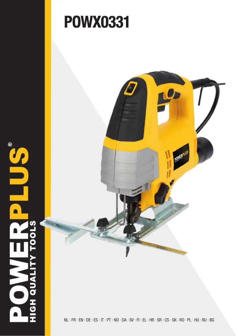 Image de la première page du manuel de l'appareil POWX0331