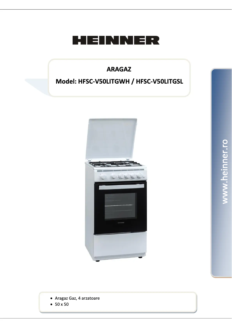 Page 1 de la notice Manuel utilisateur Heinner HFSC-V50LITGSL