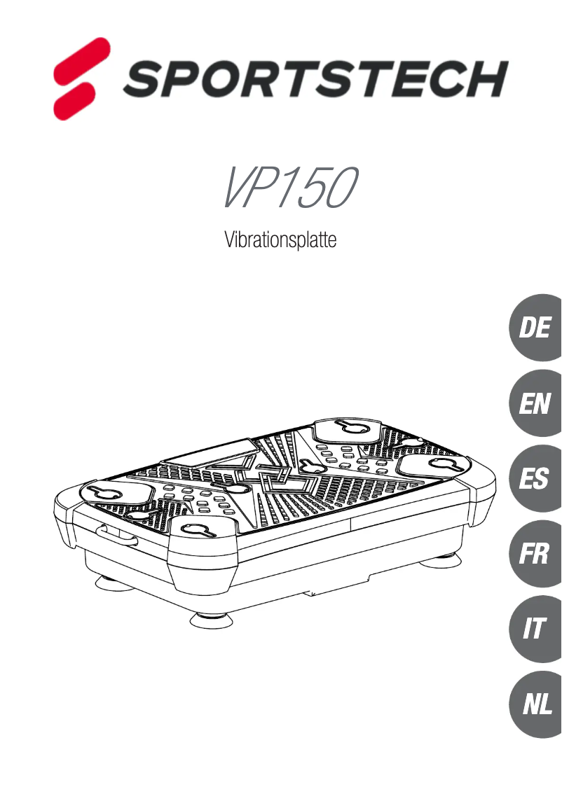Page n°1 - Manuel utilisateur Sportstech VP150