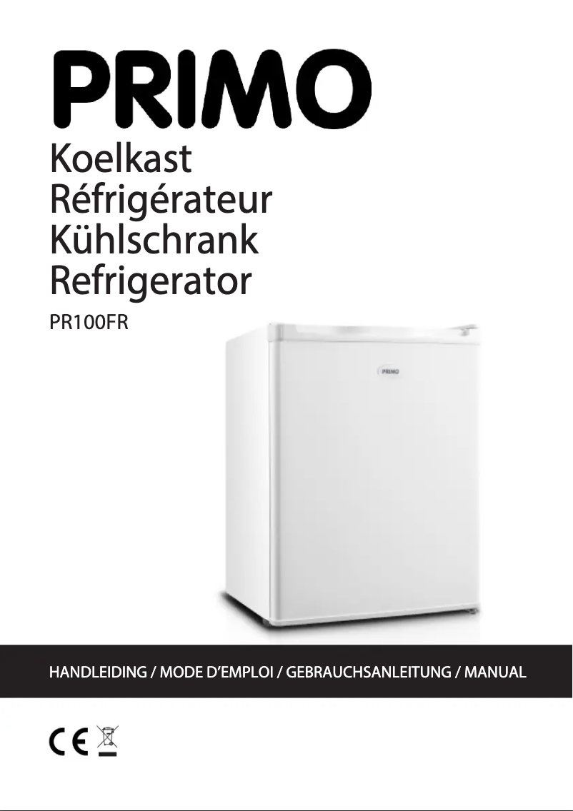 Page 1 de la notice Manuel utilisateur Primo PR100FR