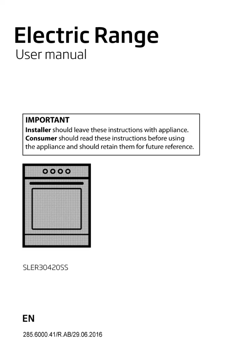 Page 1 de la notice Manuel utilisateur Beko SLER30420SS