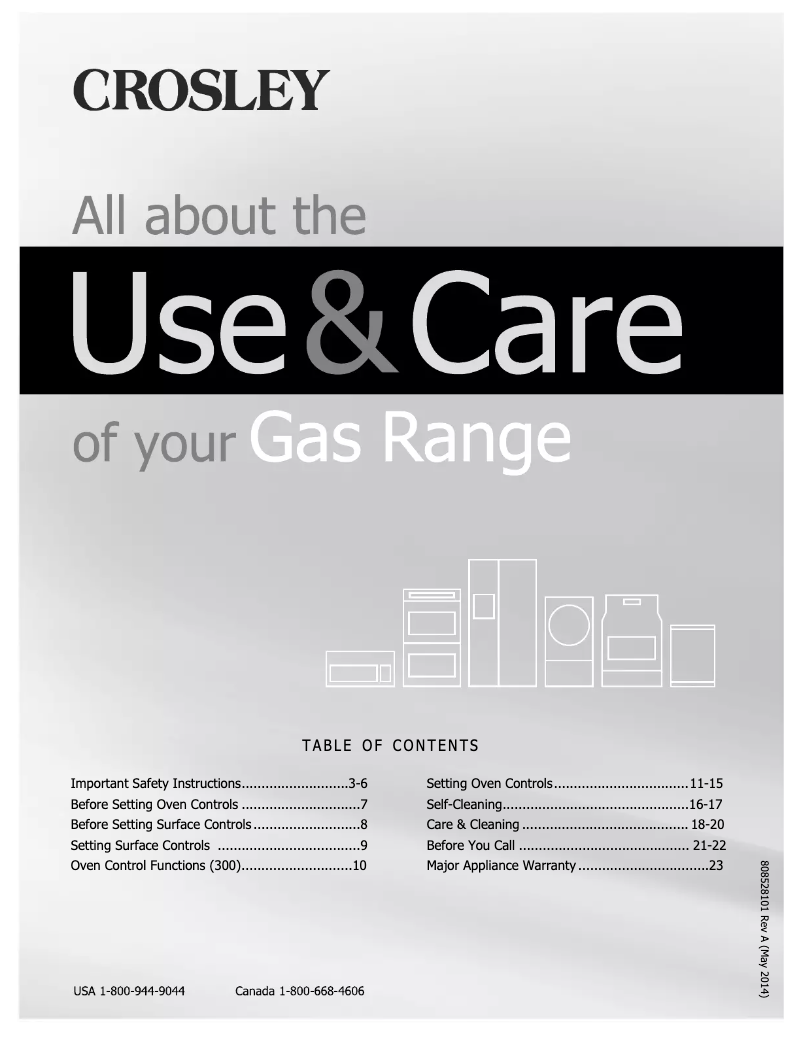 Image de la première page du manuel de l'appareil CRG3485QS
