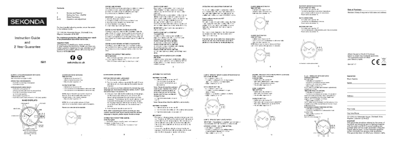 Page n°1 - Manuel utilisateur Sekonda Classic 1649