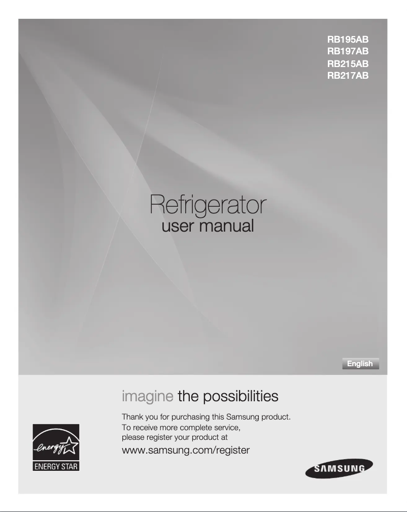 Image de la première page du manuel de l'appareil RB217ABPN