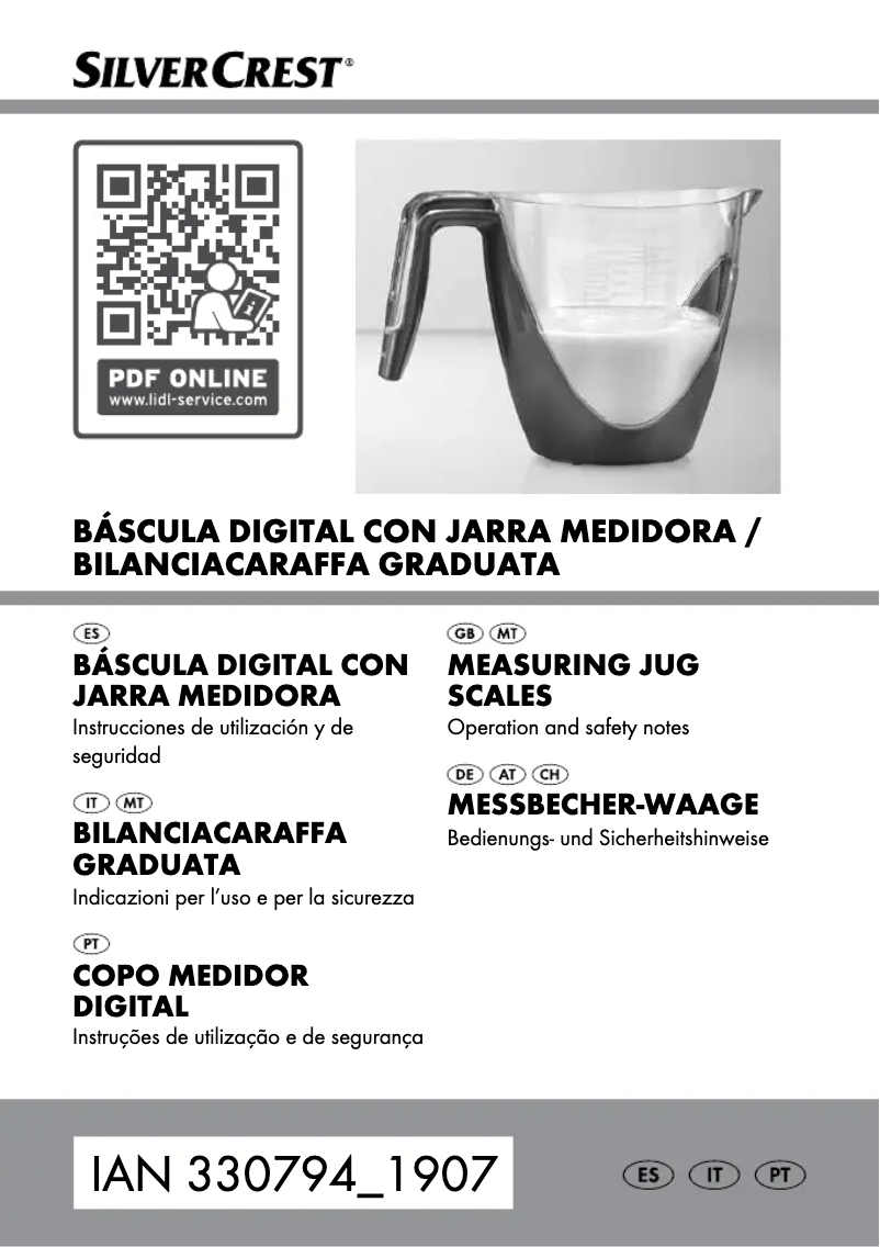 Page 1 de la notice Manuel utilisateur SilverCrest HG04791