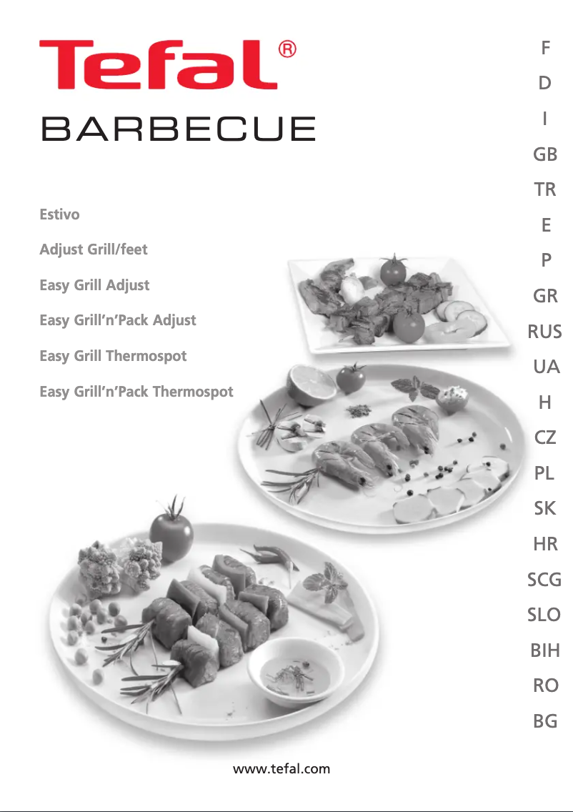 Page 1 de la notice Manuel utilisateur Tefal Easygrill'N Pack BG2231