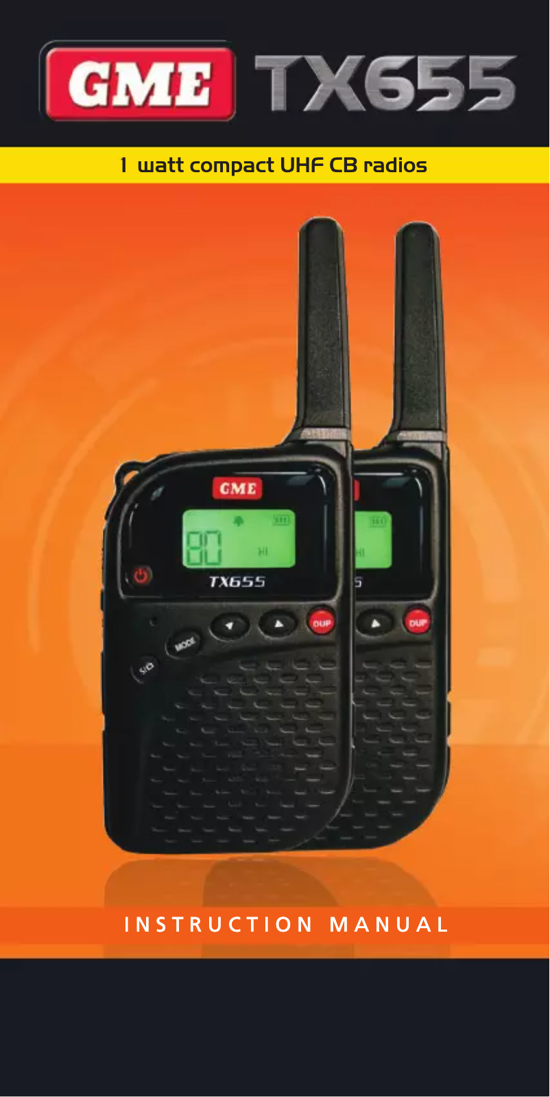 Image de la première page du manuel de l'appareil TX655