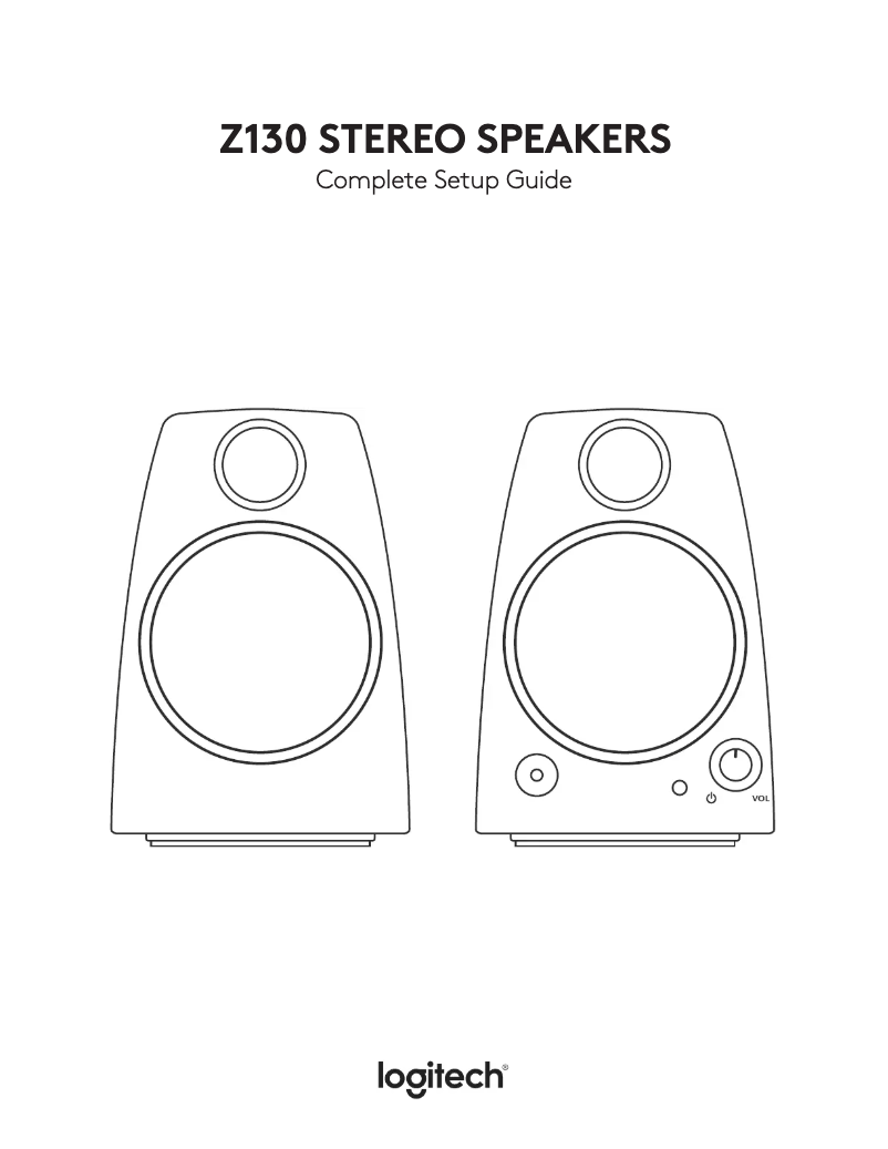 Page 1 de la notice Manuel utilisateur Logitech Z130